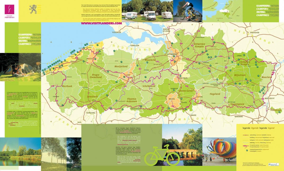 بلجيكا المعسكرات على الخريطة