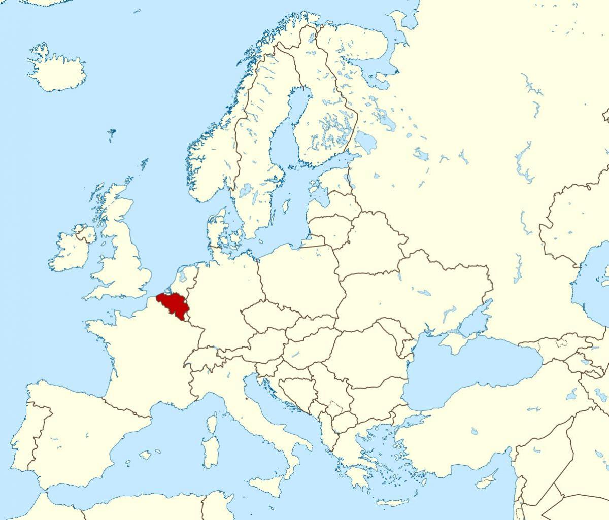 خريطة بلجيكا الموقع