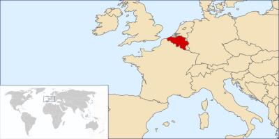 بلجيكا خريطة العالم خريطة